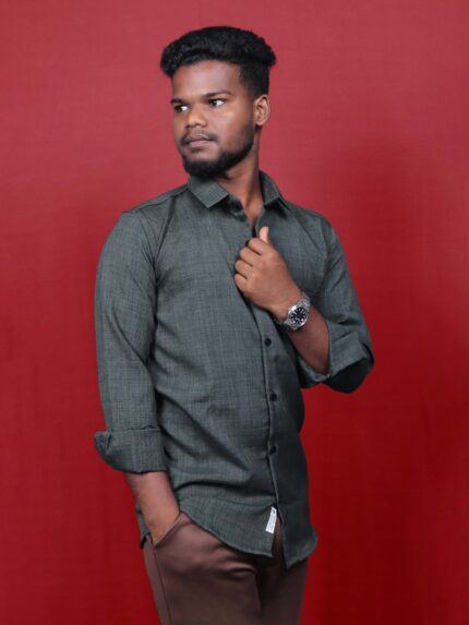 corian plain shirts - HUNTER GREEN