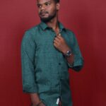 corian plain shirts - PEACOK GREEN