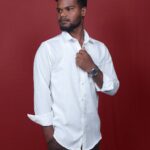 corian plain shirts - WHITE