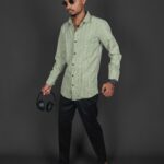corian Lenin Striped shirts - GREEN